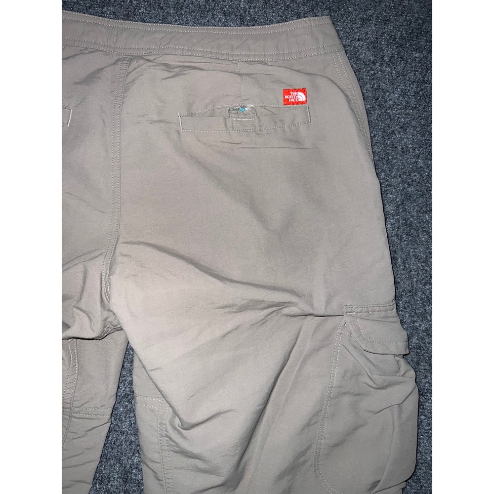 The North Face Womens Cargo Capri Pants Size 10 Taupe Brown Nylon Hiking Outdoor - Picture 7 of 7